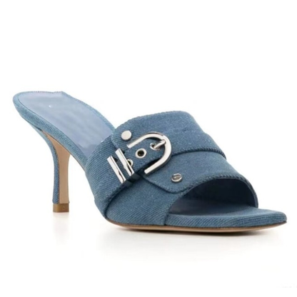 Funki Findz | Shoes | Women's Quirky Denim High Heel Shoes