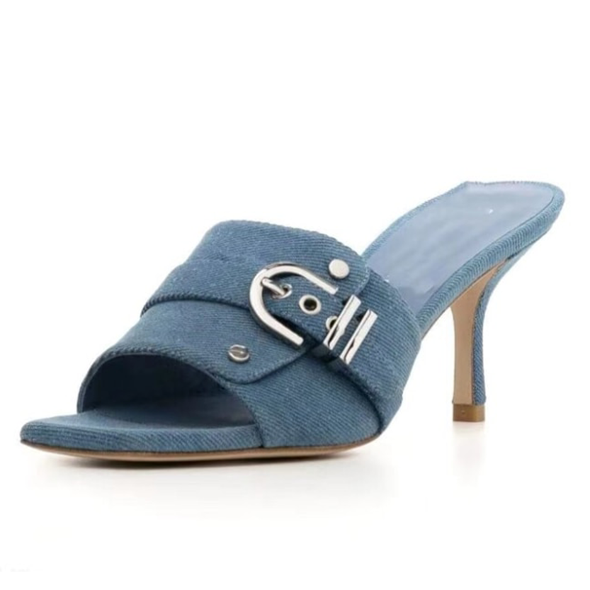 Funki Findz | Shoes | Women's Quirky Denim High Heel Shoes