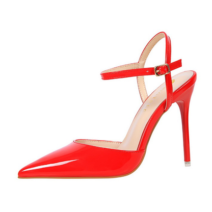 Funki Findz | Shoes | Women's Shiny Patent High Heel Slingback