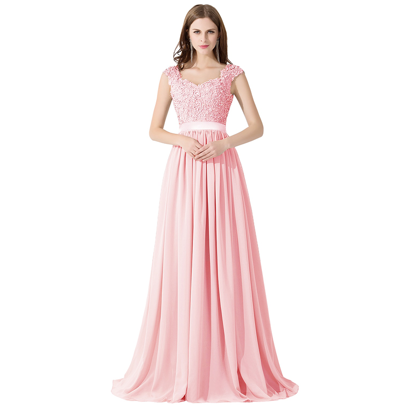 Funki Findz | Dresses | Women's Long Chiffon Satin Lace Dress