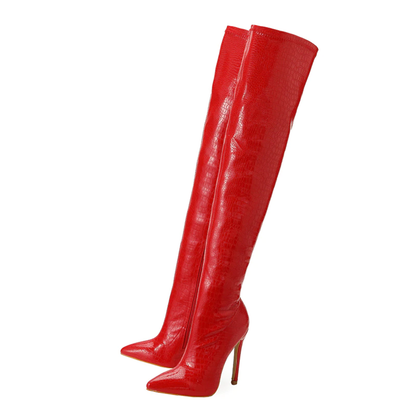 Funki Findz | Boots | Women's Over-the-Knee High Stiletto Boots