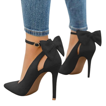 Funki Findz | Shoes | Women's Suede Bow Knot Stilettos