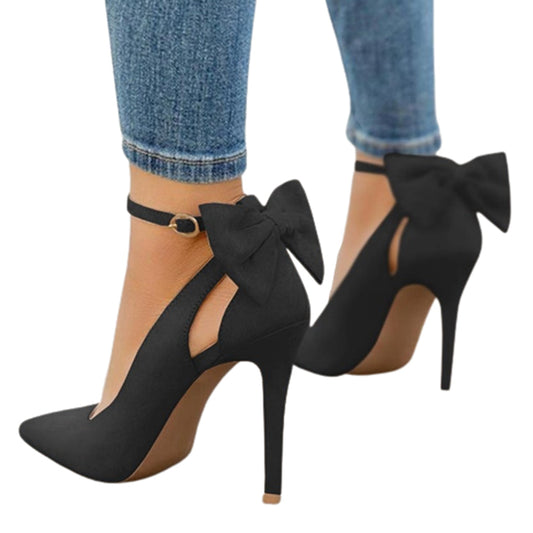 Funki Findz | Shoes | Women's Suede Bow Knot Stilettos