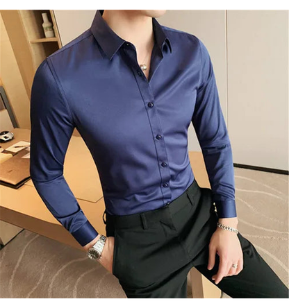 Funki Findz | Shirts | Men's Slim Fit British Style Dress Shirt 7XL