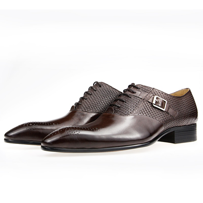 Funki Findz | Shoes | Men's Luxury Leather Brogue Dress Shoe