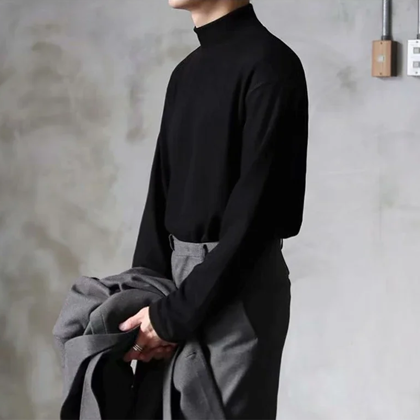 Funki Findz | Sweaters | Men's Thin Lightweight Mock Turtleneck