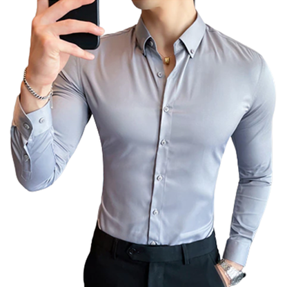 Funki Findz | Shirts | Men's Slim Fit British Style Dress Shirt 7XL