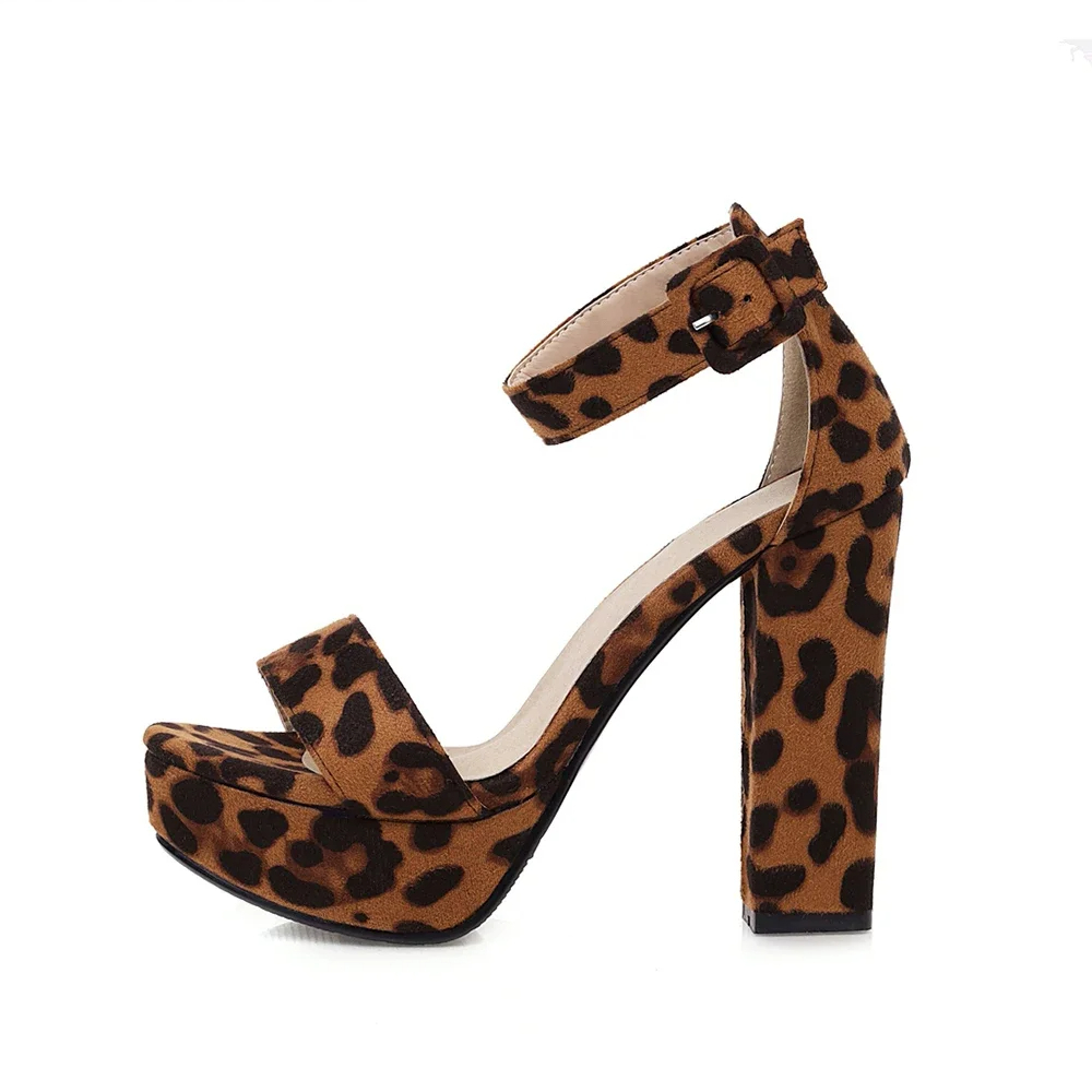 Funki Findz | Shoes | Women's High Leopard Print Platform Sandals