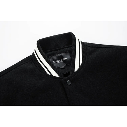 Funki Findz | Jackets | Men's Varsity Stand Collar Bomber Jacket