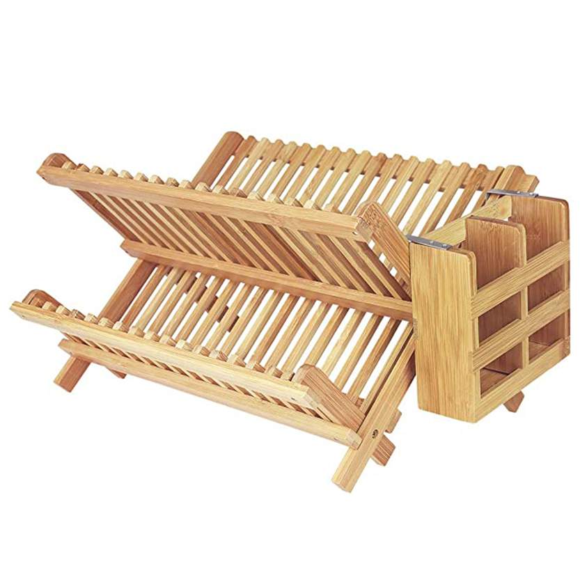 Funki Findz | Dish Racks | Bamboo Foldable Dish Drying Drainer