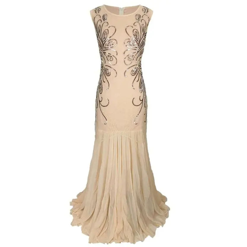 Funki Findz | Dresses | Women's Vintage Chiffon Mermaid Dress