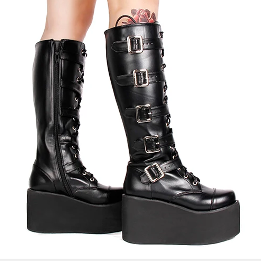 Funki Findz | Boots | Women's Gothic Punk Cross Platform Boots