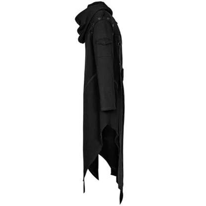 Funki Findz | Jackets | Men's Dark Gothic Long Hooded Jacket