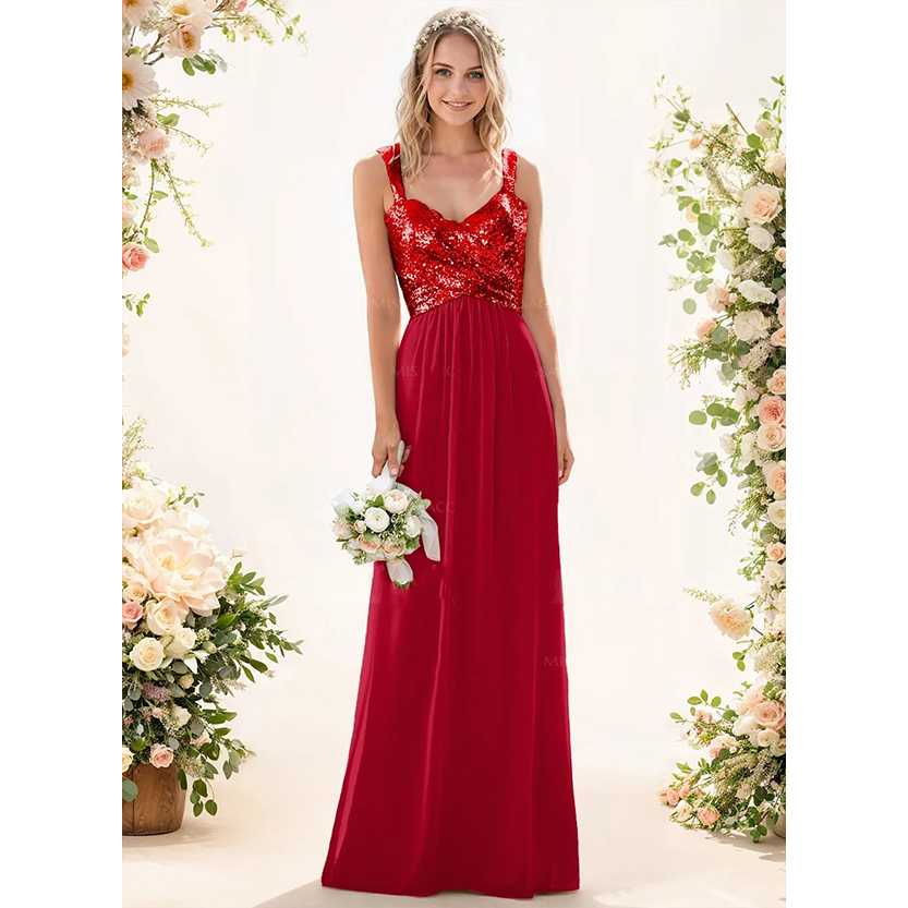Funki Findz | Dresses | Women's Sequin Prom Bridesmaid Dress