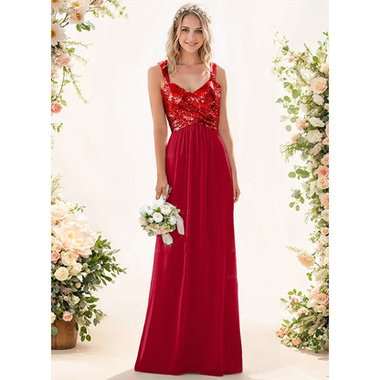 Funki Findz | Dresses | Women's Sequin Prom Bridesmaid Dress