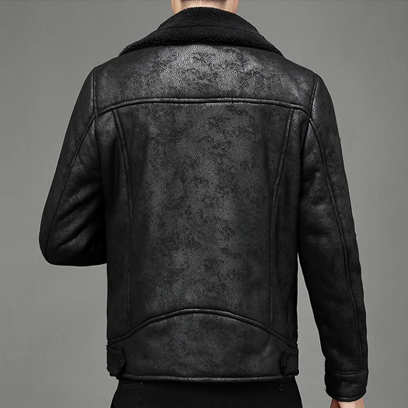 Funki Findz | Jackets | Men's Faux Leather Warm Fashion Jacket