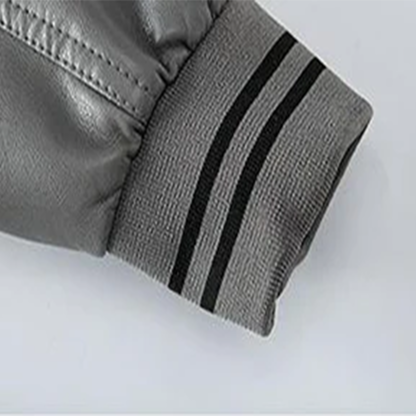 Funki Findz | Jackets | Men's Casual PU Leather Racer Jacket