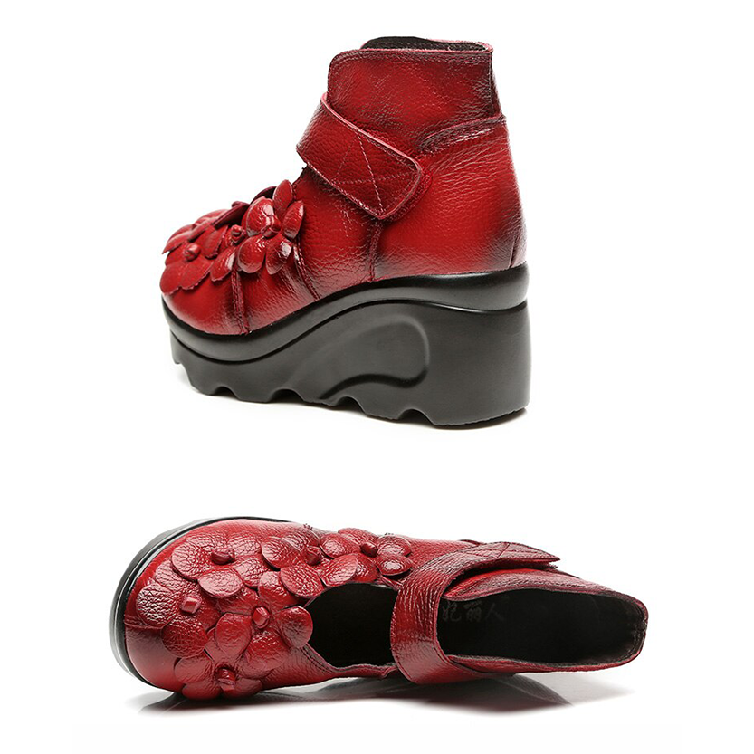 Funki Findz | Boots | Women's Gothic Designer Floral Ankle Boot