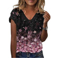 Funki Findz | Shirts | Women's Floral Print V-Neck Tunic Top 6XL