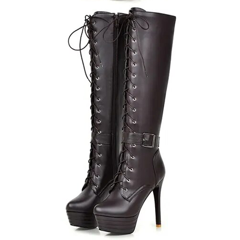 Funki Findz | Boots | Women's Knee-High Chic High Stiletto Boot