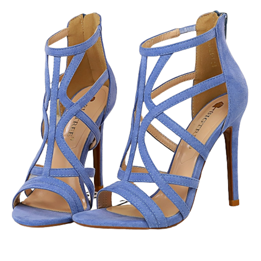 Funki Findz | Shoes | Women's Lattice High Heel Roman Sandals