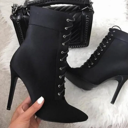 Funki Findz | Boots | Women's Pointed Toe Stiletto Short Boots