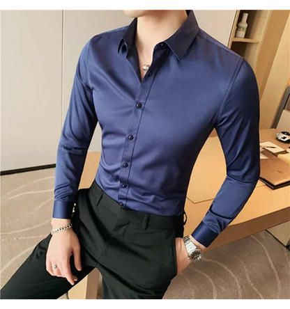 Funki Findz | Shirts | Men's Slim Fit British Style Dress Shirt 7XL
