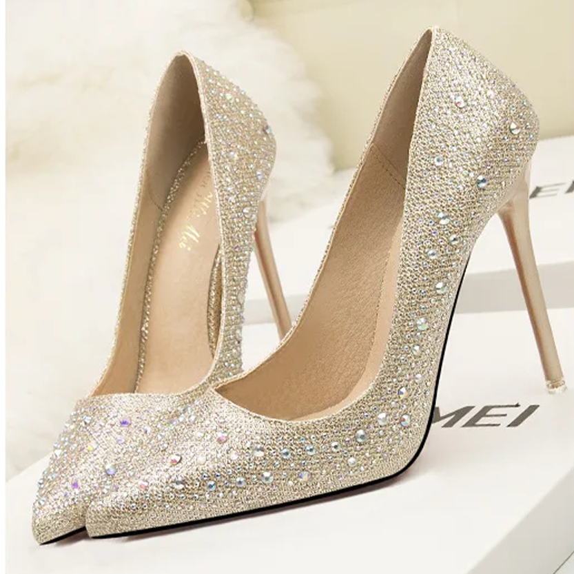 Funki Findz | Shoes | Women's Rhinestone Sparkly Prom Shoes