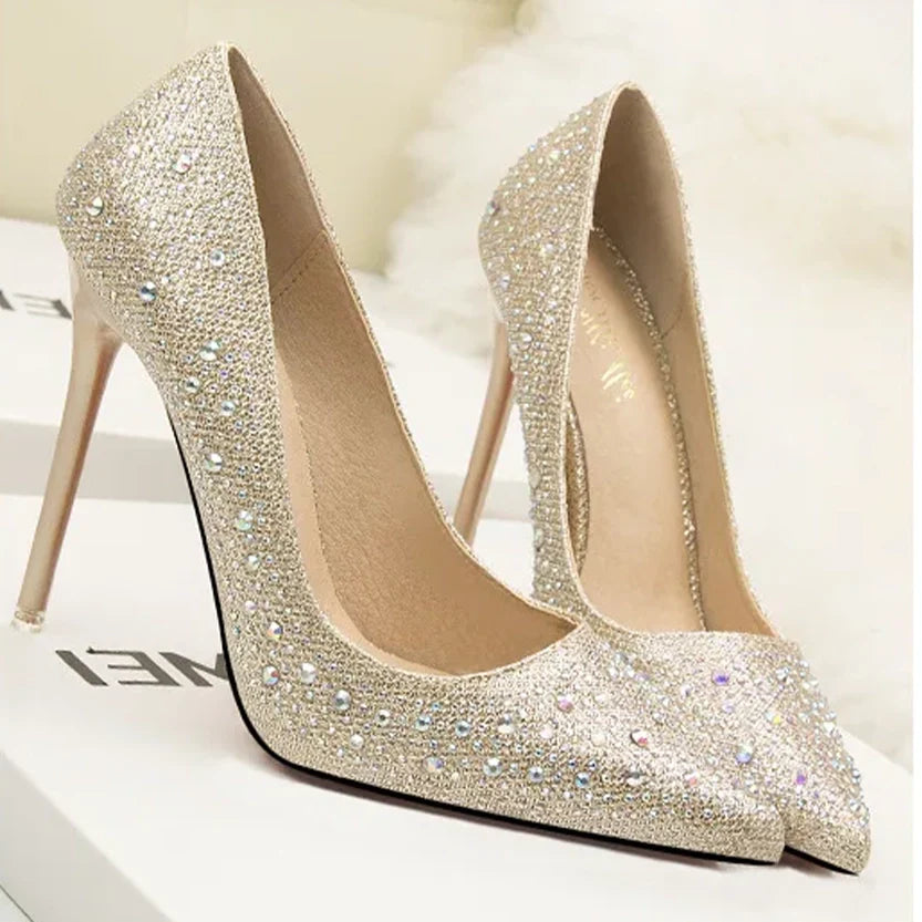 Funki Findz | Shoes | Women's Rhinestone Sparkly Prom Shoes