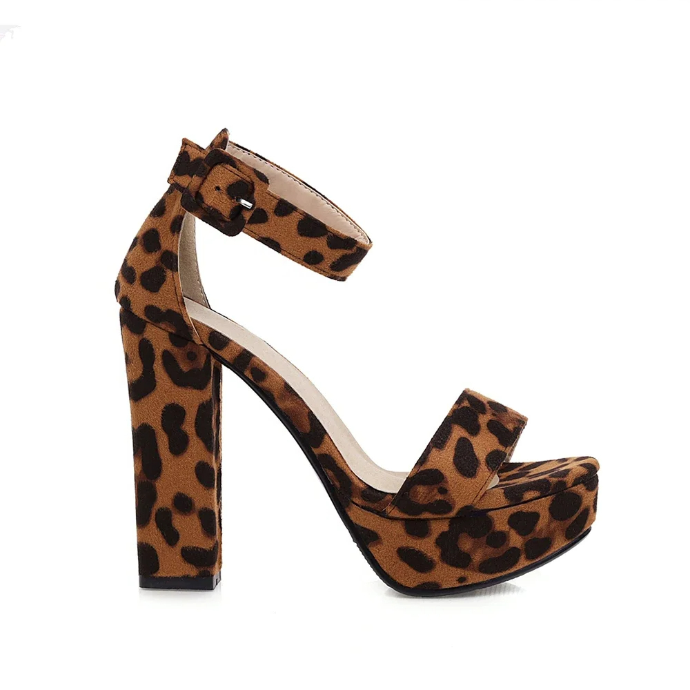 Funki Findz | Shoes | Women's High Leopard Print Platform Sandals