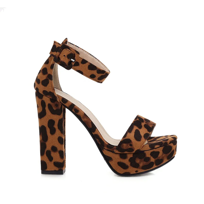 Funki Findz | Shoes | Women's High Leopard Print Platform Sandals
