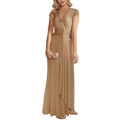 Funki Findz | Dresses | Women's Elegant Long Sequin Dress