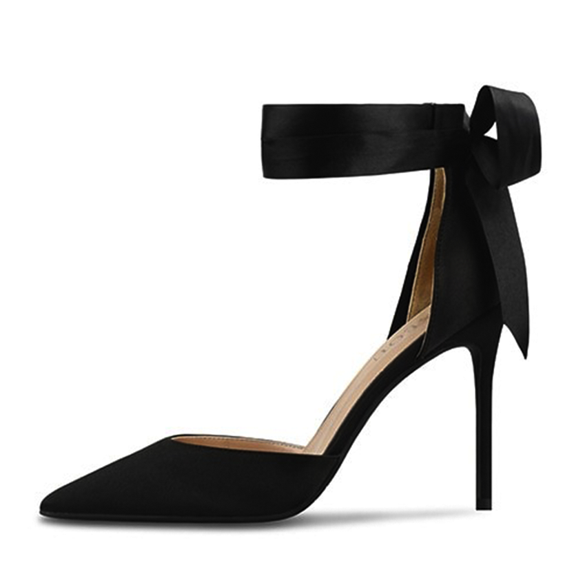 Funki Findz | Shoes | Women's Luxury Satin Bow Tie Stilettos