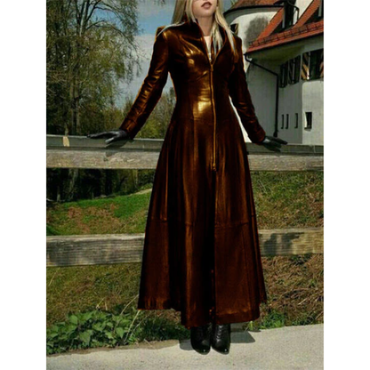 Funki Findz | Jackets | Women's Faux Leather Long Jackets
