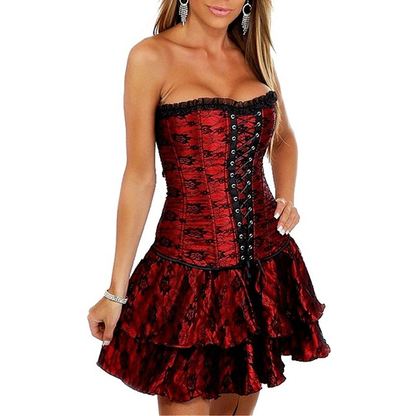Funki Findz | Dresses | Women's Sweet Bustier Corset Dress Set