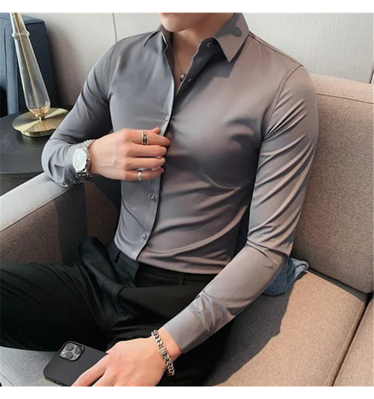 Funki Findz | Shirts | Men's Slim Fit British Style Dress Shirt 7XL