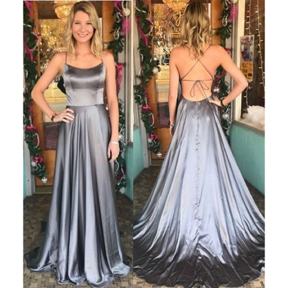 Funki Findz | Dresses | Women's Elegant Long Satin Prom Dress