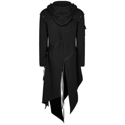 Funki Findz | Jackets | Men's Dark Gothic Long Hooded Jacket