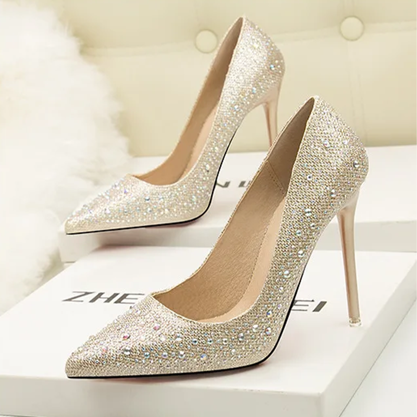 Funki Findz | Shoes | Women's Rhinestone Sparkly Prom Shoes