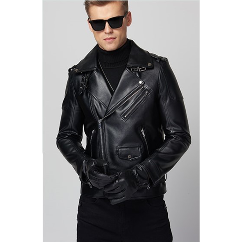 Funki Findz | Jackets | Men's Stylish Faux Leather Biker Jacket