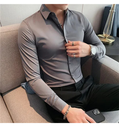 Funki Findz | Shirts | Men's Slim Fit British Style Dress Shirt 7XL