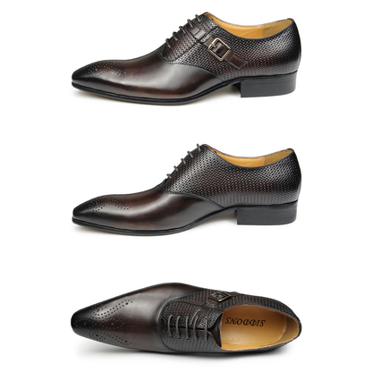 Funki Findz | Shoes | Men's Luxury Leather Brogue Dress Shoe