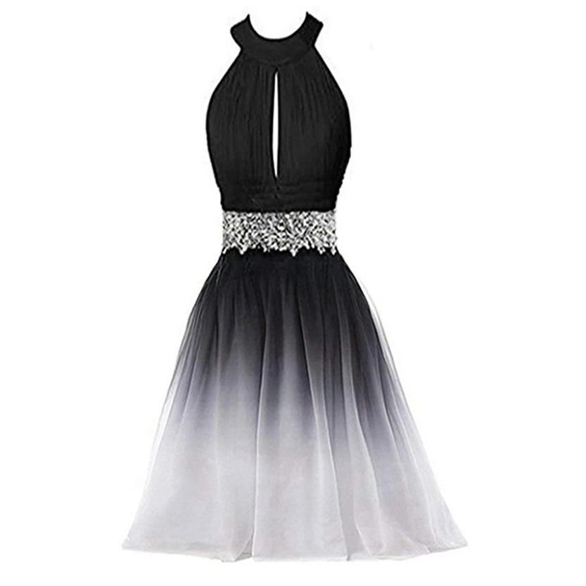 Funki Findz | Dresses | Women's Chiffon Short Cocktail Dress