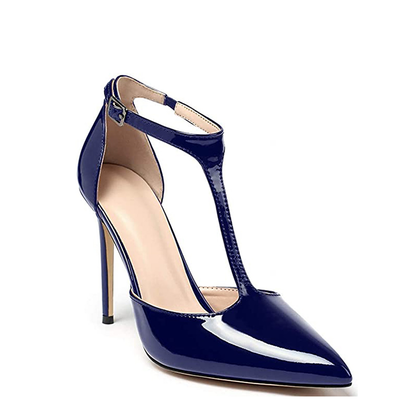 Funki Findz | Shoes | Women's Patent High Heel T-Strap Stilettos