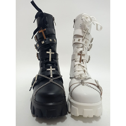 Funki Findz | Boots | Women's New Gothic Style Platform Boots