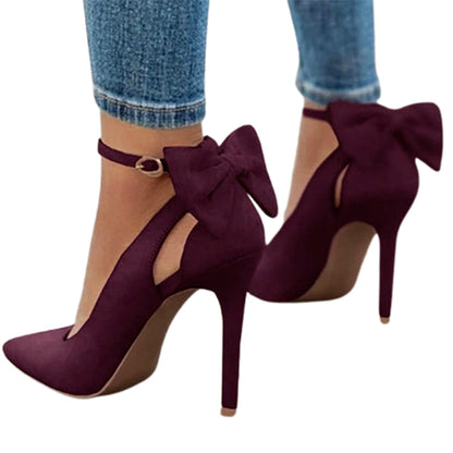 Funki Findz | Shoes | Women's Suede Bow Knot Stilettos