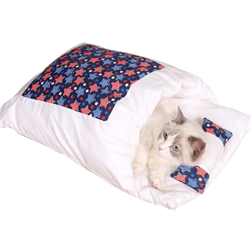 Funki Findz | Pet Beds | Cat Sleeping Bag | Japanese Patterned