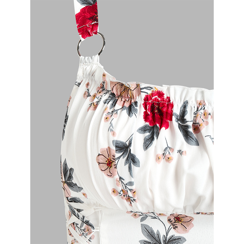 Funki Findz | Dresses | Women's Summer Floral A Line Sundress