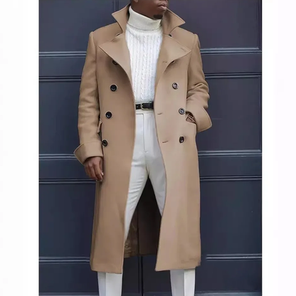 Funki Findz | Jackets | Men's Smart Double Breasted Dress Coat
