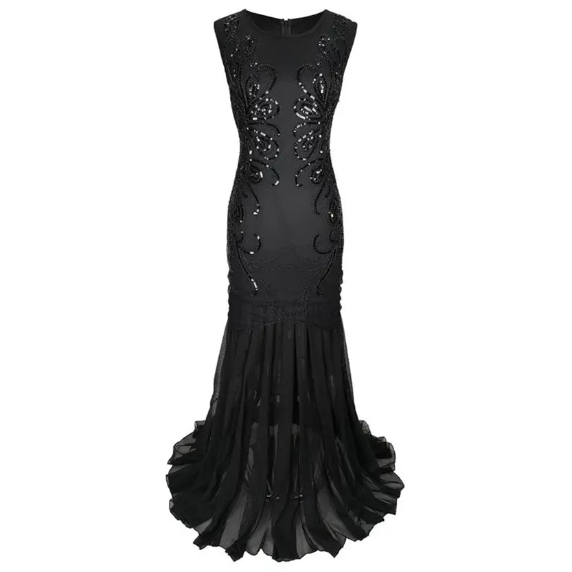 Funki Findz | Dresses | Women's Vintage Chiffon Mermaid Dress